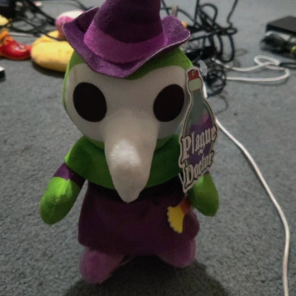 Plague Doctor Original Purple & Green Witch Plush Toy Good Stuff Raven...